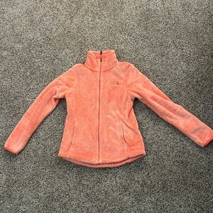 Fuzzy Orange North Face Women’s Small Jacket